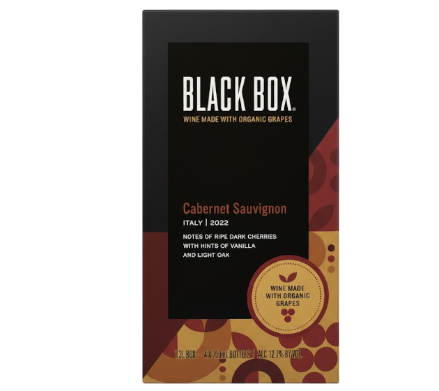 BLACK BOX CAB SAUV ORGANIC 6PK 3.0L