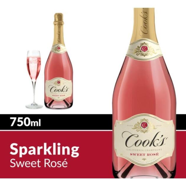 COOKS SPARKLING SWEET ROSE 750ML