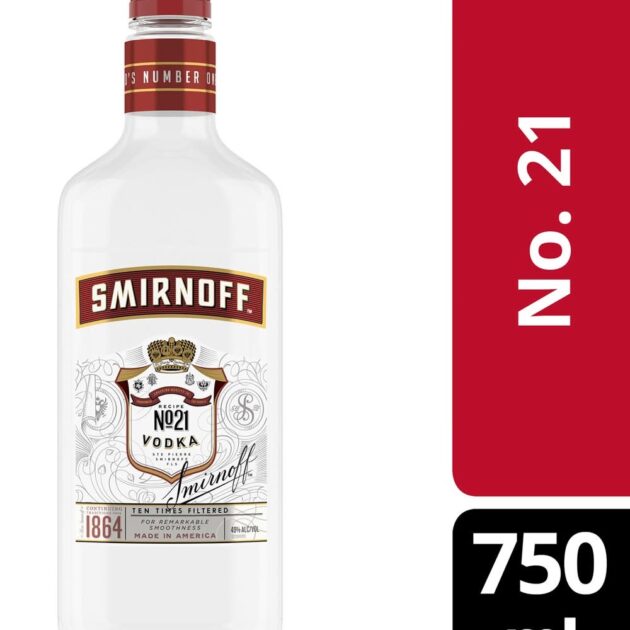 SMIRNOFF VODKA 80 FLASK PET 750ML