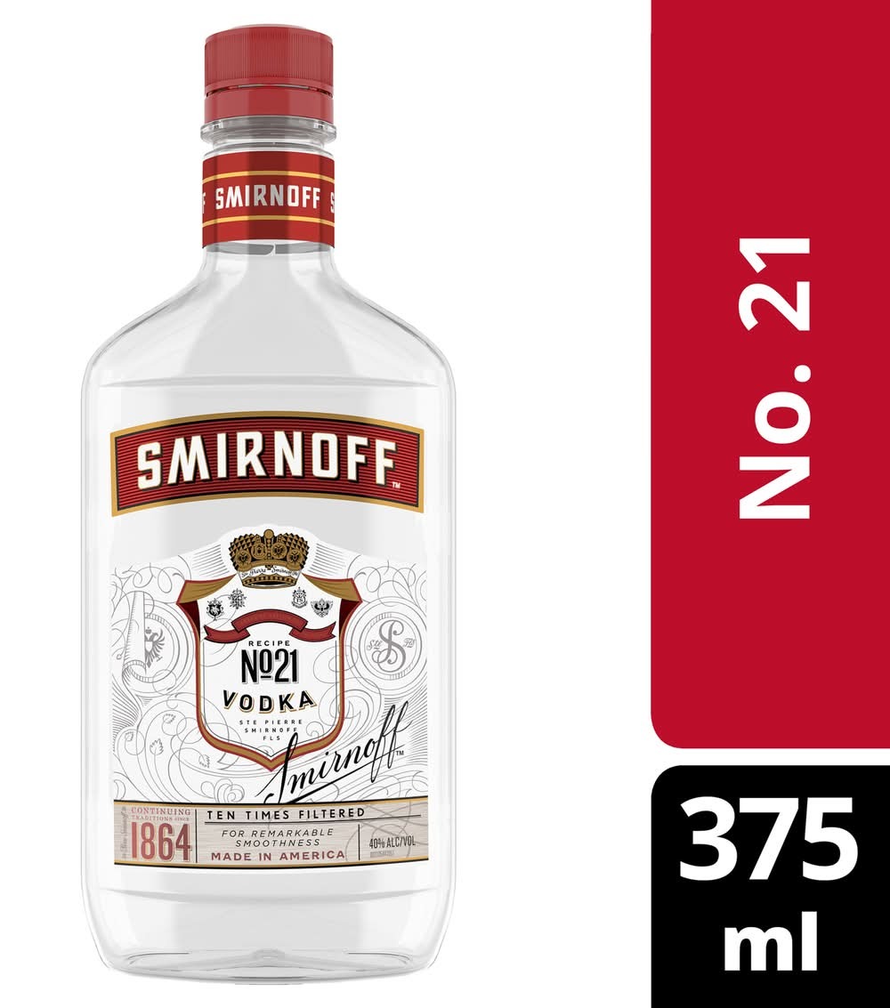 SMIRNOFF VODKA 80 PET 375ML