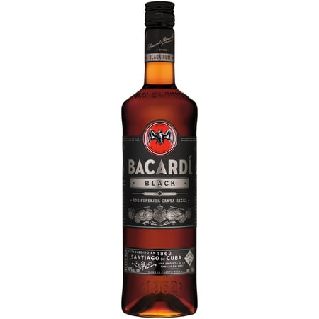 BACARDI RUM BLACK 80  750ML