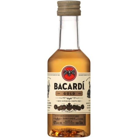 BACARDI RUM GOLD 80 12/10PK PET 50ML