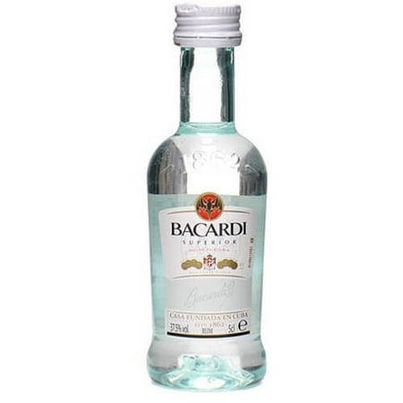 BACARDI RUM SUPERIOR WHITE 12/10PK PET 50ML