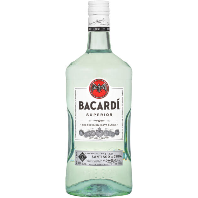 BACARDI RUM SUPERIOR WHITE 70  1.75L
