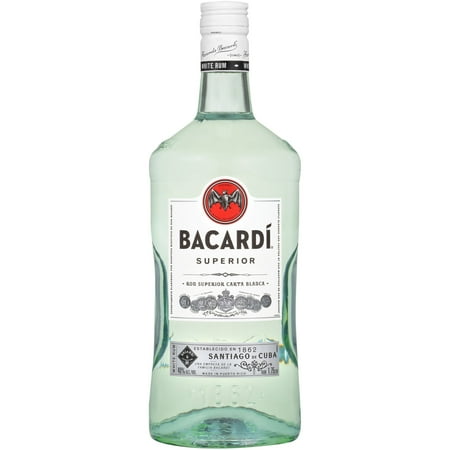BACARDI RUM SUPERIOR WHITE  80 PET  1.75L