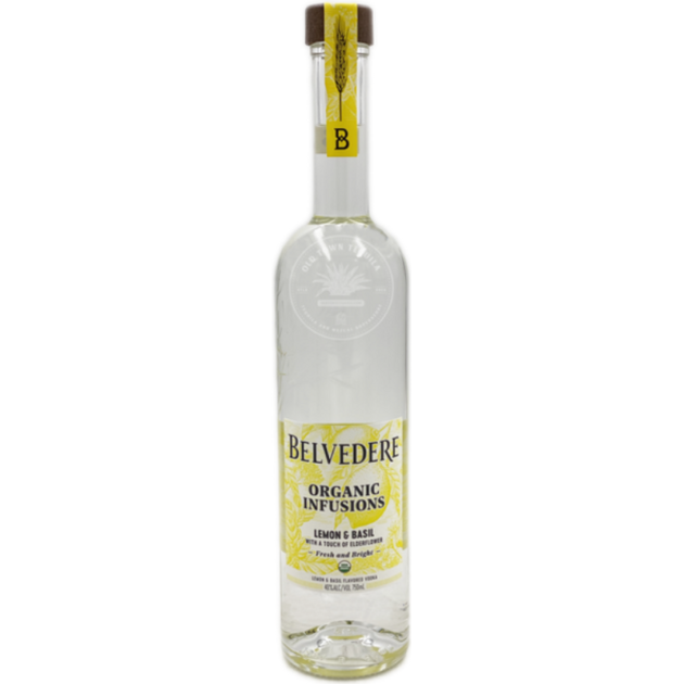 BELVEDERE VOD ORG LEM&BASIL 80 750ML
