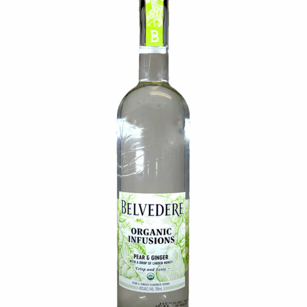 BELVEDERE VOD ORG PEAR&GING 80 750ML