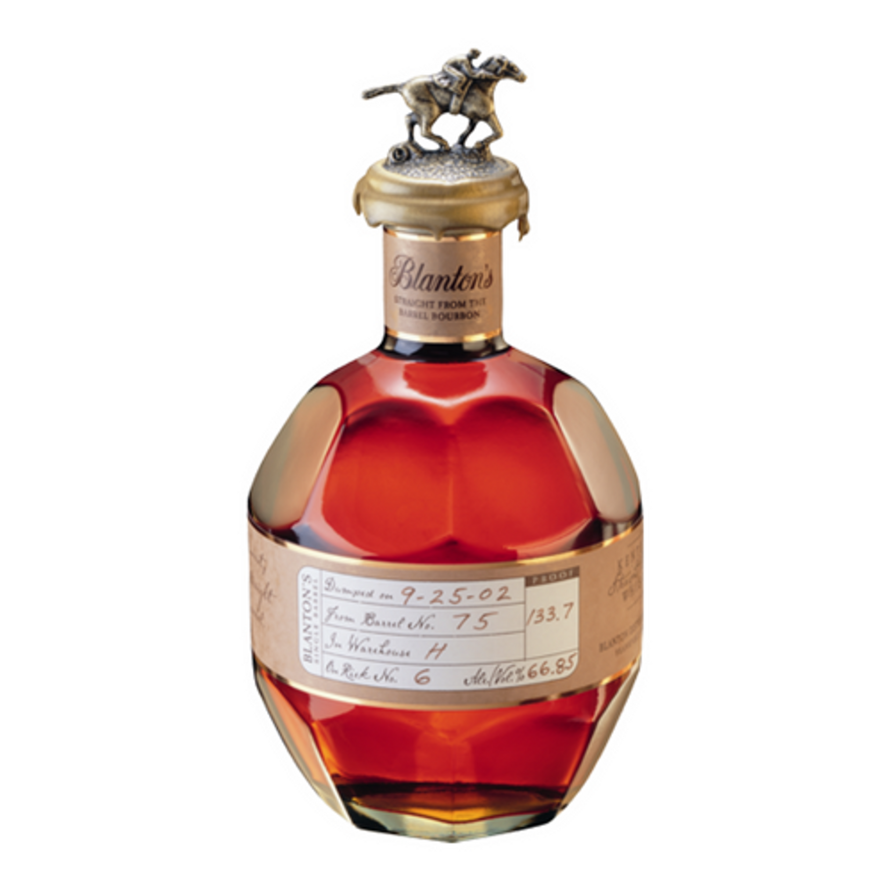 BLANTONS STRAIGHT FROM BARREL 750 ML