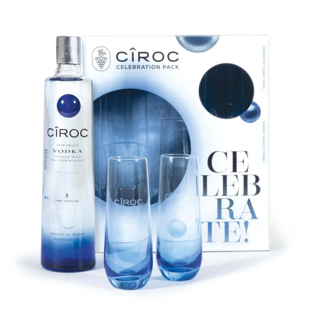 CIROC VODKA 80 W/2 GLS 750ML