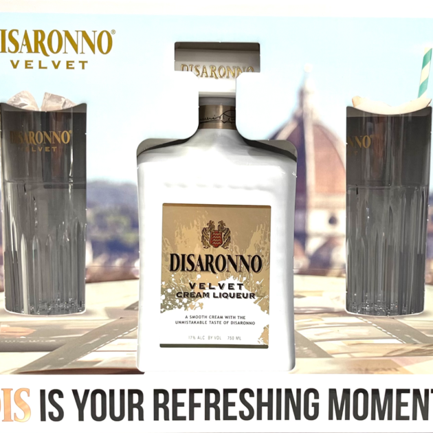 DISARONNO AMARETTO Velvet W/2 Glass 6B 750ML