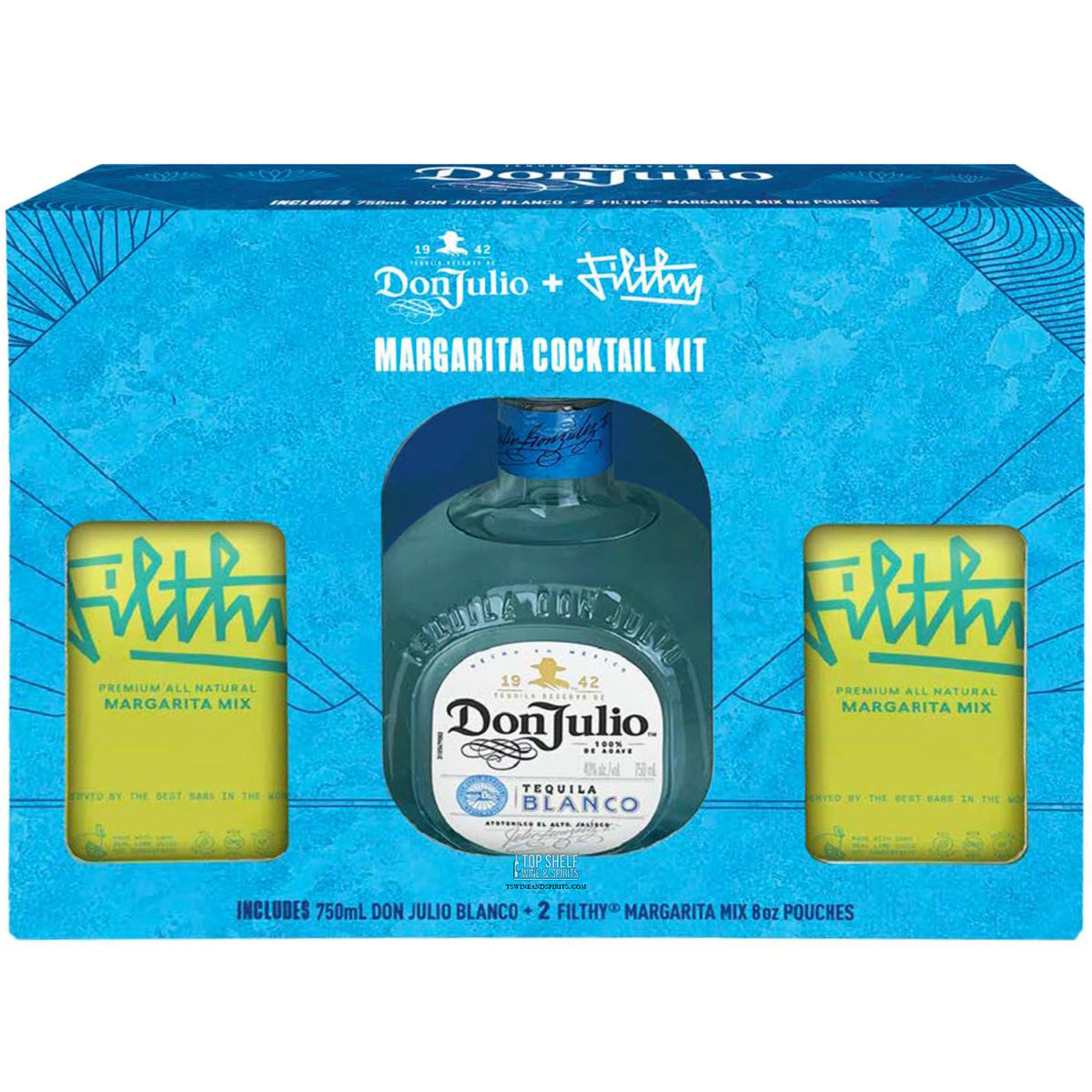 DON JULIO TEQ BL80 W/2FILTHY MARG 750ML