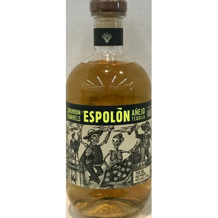 ESPOLON TEQ ANEJO BOURBON BRL 80 750ML