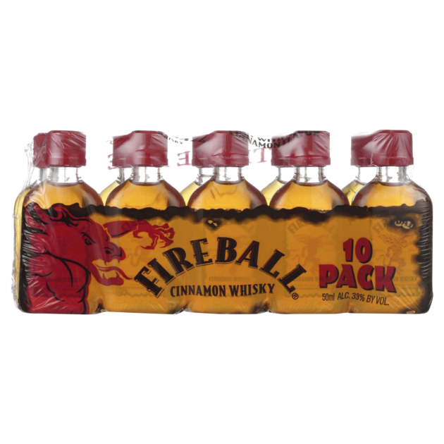 FIREBALL CINNAMON WHSKY BUUANR PET 12/10PK 50ML