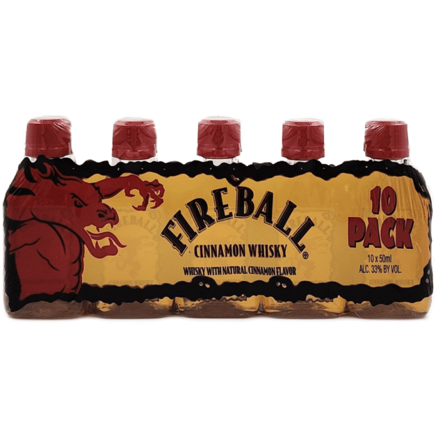 FIREBALL CINNAMON WHSKY PET 12/10PK 50ML