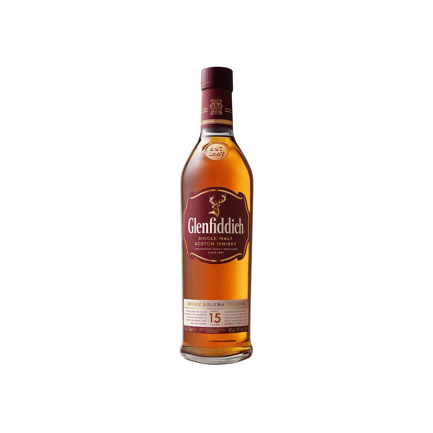 GLENFIDDIC SCOTCH 15YR SOLERA RSV 750ML