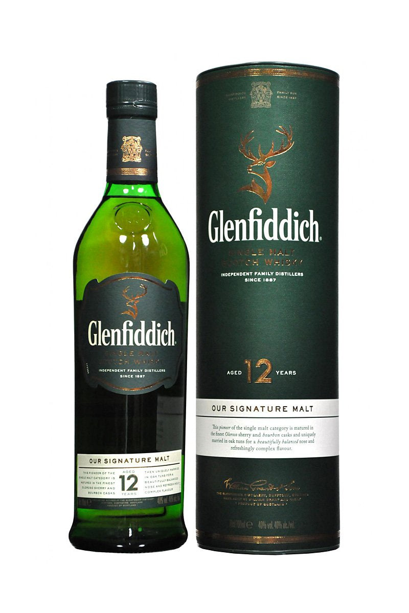 GLENFIDDICH SCOTCH 12 YR 375 ML