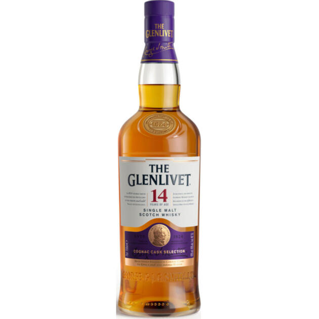 GLENLIVET SCO SM 14YR COGNAC CSK80 750ML