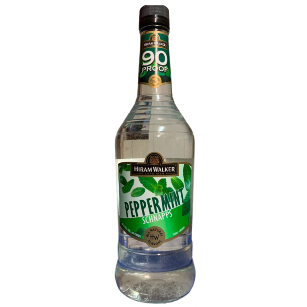 H WALKER PEPPERMINT SCHNAPPS 90 750ML