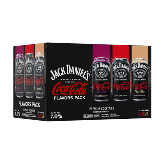 J DANIELS & COKE VAR CAN 4/6PK 355ML