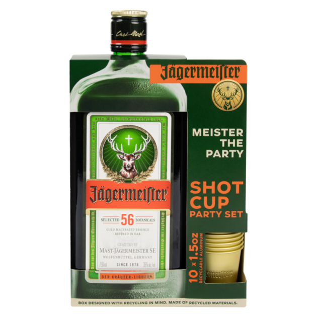 JAGERMEISTER 70W/200ML CLD BRW SLV 1.75L