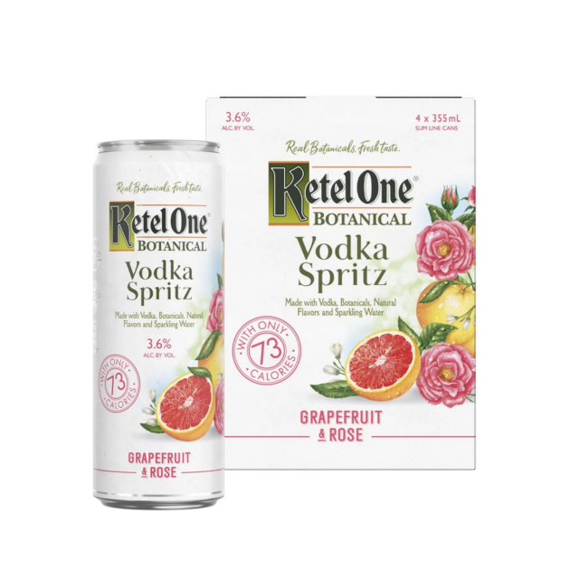 KETEL ONE CKTL BVS GRAPF&ROS CN6/4 355ML