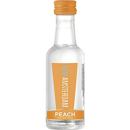 NEW AMSTERDAM VODKA PEACH 12PK 50ML