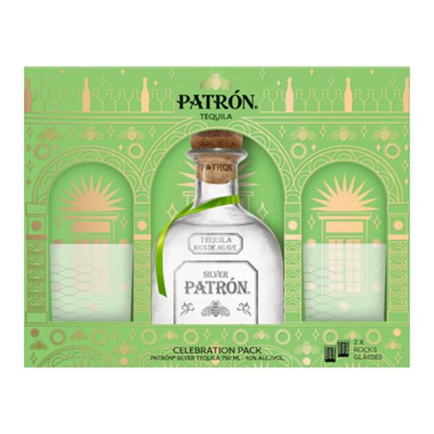 PATRON TEQ SILVER 80 W/2 750 ML