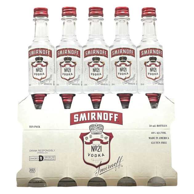 Smirnoff Vodka 80  12/10PK PET 50ML