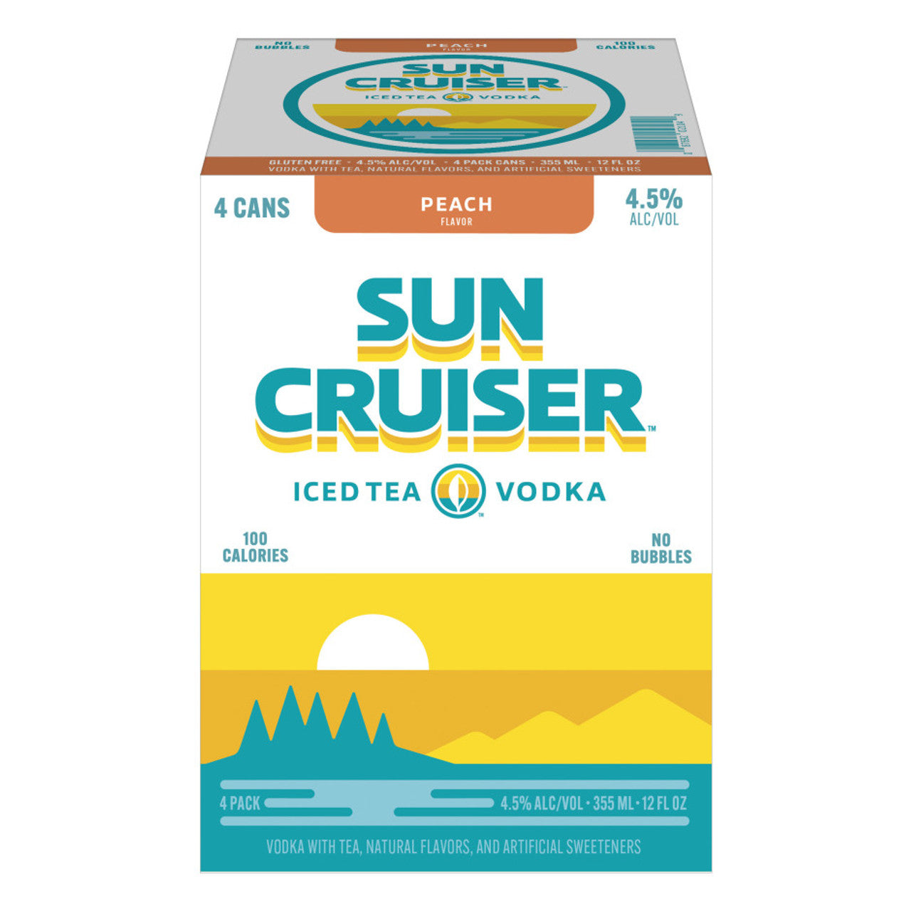 SUN CRUISER VODKA PEACH 12 OZ/4pk