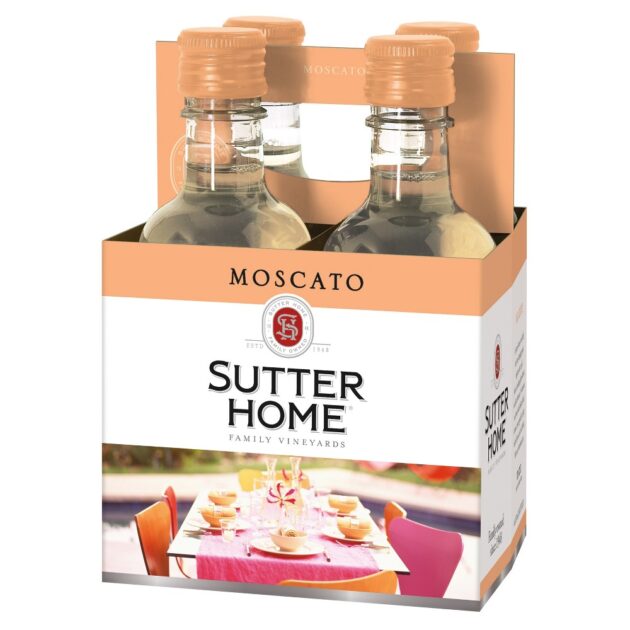 SUTTER HOME MOSCATO PET 6/4PK 187ML