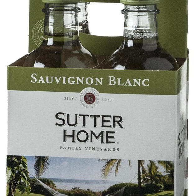 SUTTER HOME SAUV BLANC PET 6/4PK 187ML
