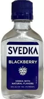 SVEDKA VODKA BLACKBERRY 70PE 12/10P SLV 50ML